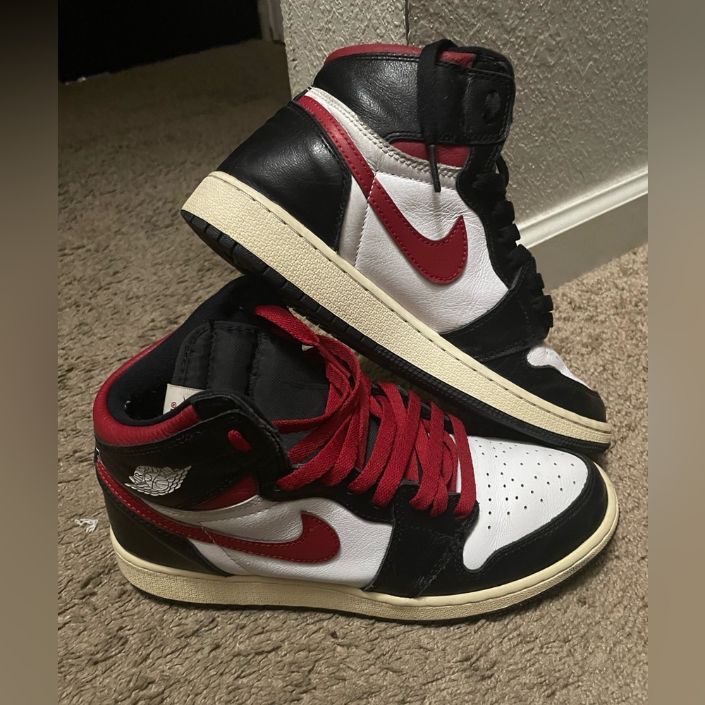 Retro Jordan 1s Red and Black